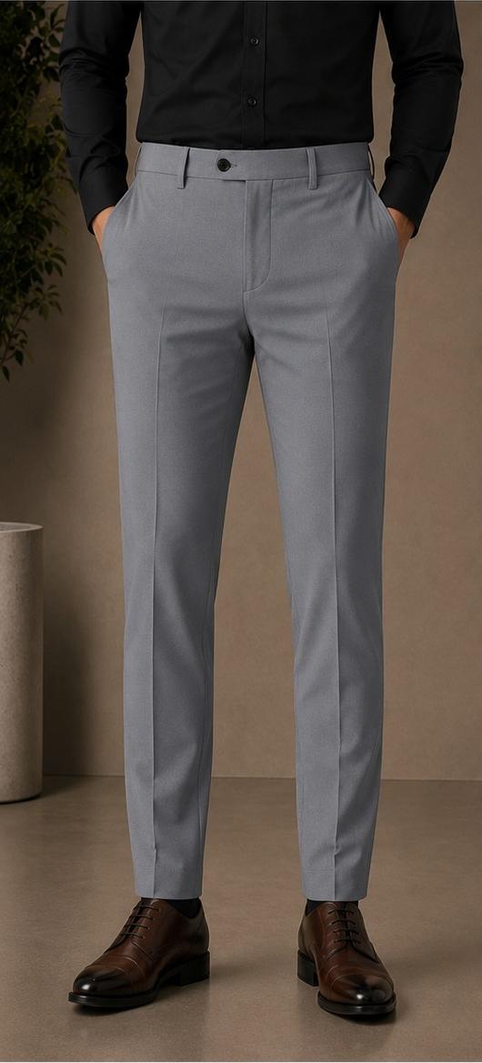 Patloon Ventures Light Grey regular pants